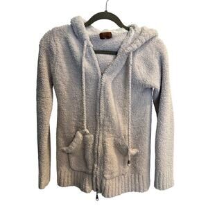 POL Size Small Light Purple Nubby Soft Hoodie Full Zip